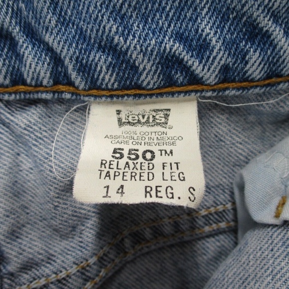 Vintage 1990's Levi's 550 Women's Relaxed Fit Tapered Leg Blue Jeans - Picture 11 of 15